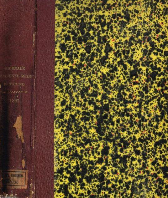 Giornale della R.Accademia di medicina di Torino. Anno LX, serie IV, vol.3, 1897 - copertina