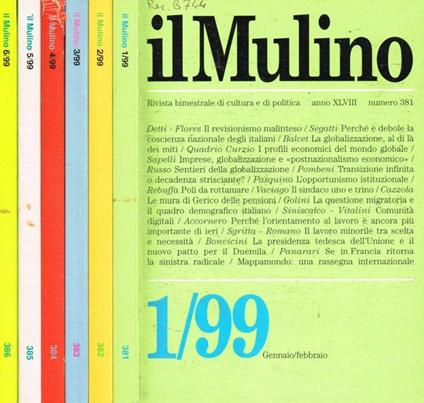 Il Mulino. Anno XLVIII, 1999 - Alessandro Cavalli - copertina