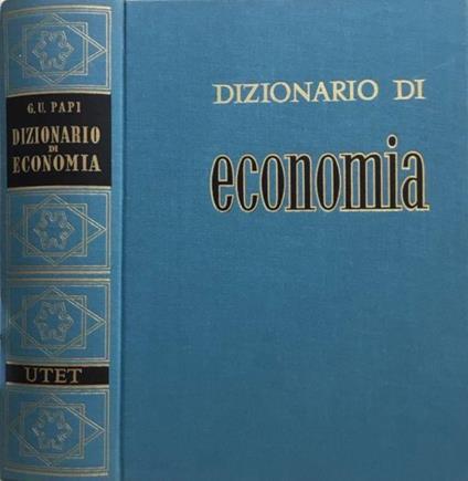 Dizionario di Economia - Giuseppe Ugo - copertina
