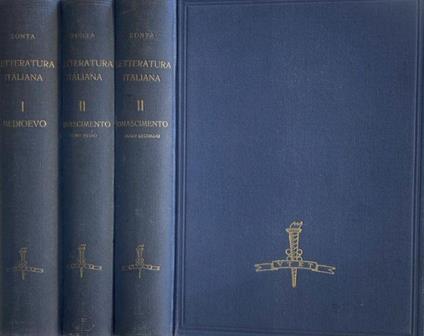 Storia della letteratura italiana - Giuseppe Zonta - copertina