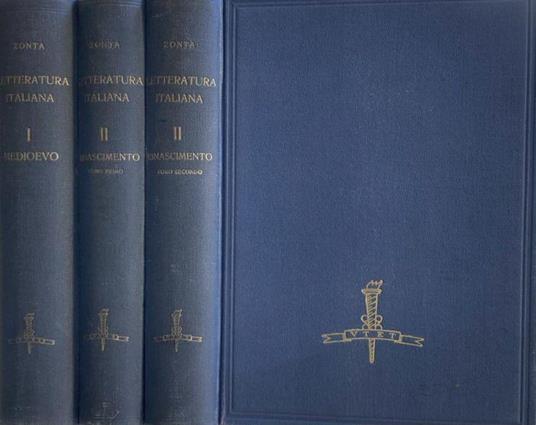 Storia della letteratura italiana - Giuseppe Zonta - copertina