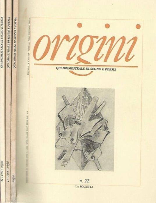 Origini, n. 22, giugno n. 23, novembre n. 24, dicembre anno VIII, 1994 - copertina