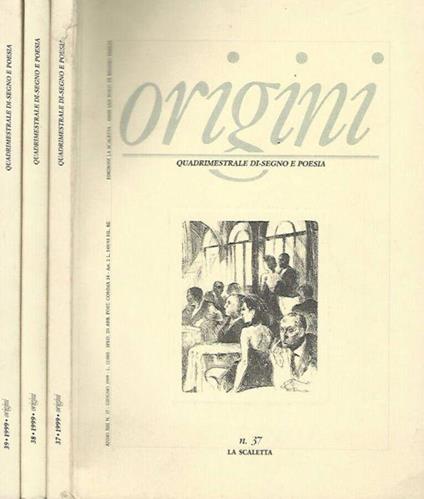 Origini, n. 37, giugno n. 38, ottobre n. 39, dicembre anno XIII, 1999 - copertina