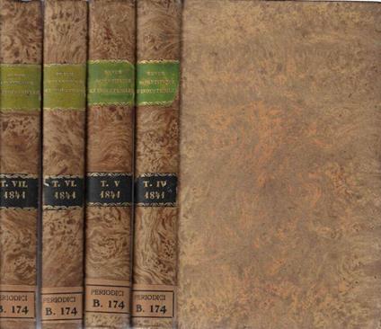 Revue scientifique et industrielle tome IV V VI VII 1841 - copertina