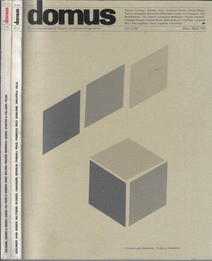 Domus N. 769, 771 1995 - copertina
