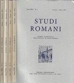 Studi romani anno 1974 N. 1, 2, 3, 4 (annata completa)