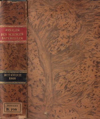 Annales des sciences naturelles botanique V série tome V-VI 1866 - copertina