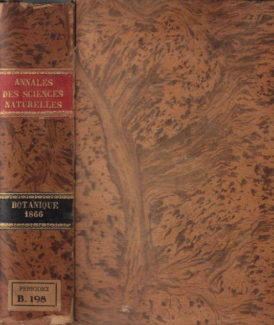Annales des sciences naturelles botanique V série tome V-VI 1866 - copertina