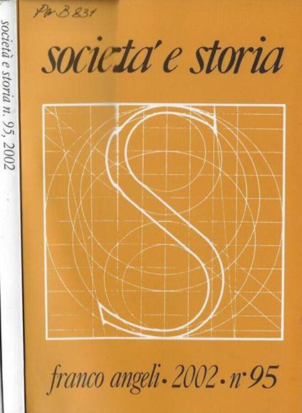 Società e storia anno 2002 N. 95, 96, 97, 98 - copertina