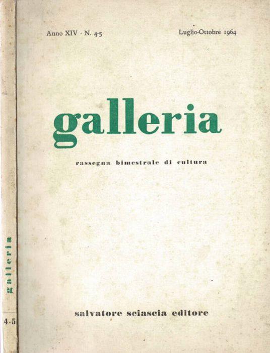 Galleria - 1964. Num. 4/5 - copertina