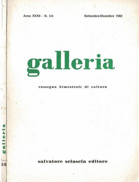 Galleria - 1982. Num. 5/6 - copertina