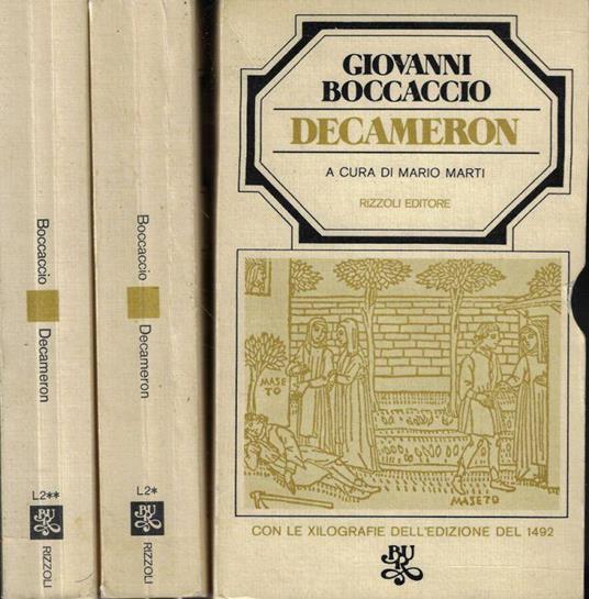 Decameron - Giovanni Boccaccio - copertina