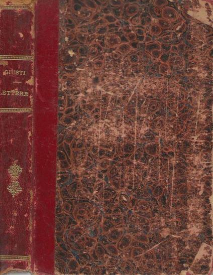 Lettere - Giuseppe Giusti - copertina
