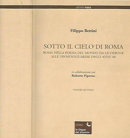 Sotto il cielo di Roma, vol. II - Filippo Bettini - copertina