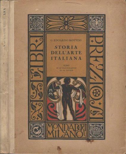 Storia dell'Arte Italiana - Edoardo Mottini - copertina