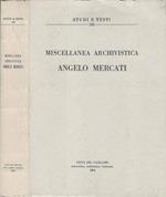 Miscellanea archivistica. Angelo Mercati