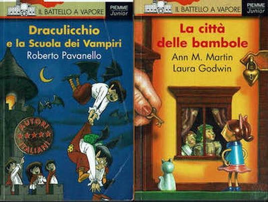 Draculicchio e la scuola dei vampiri - La citta' delle bambole - narrativa ragazzi - Catherine MacPhail - copertina