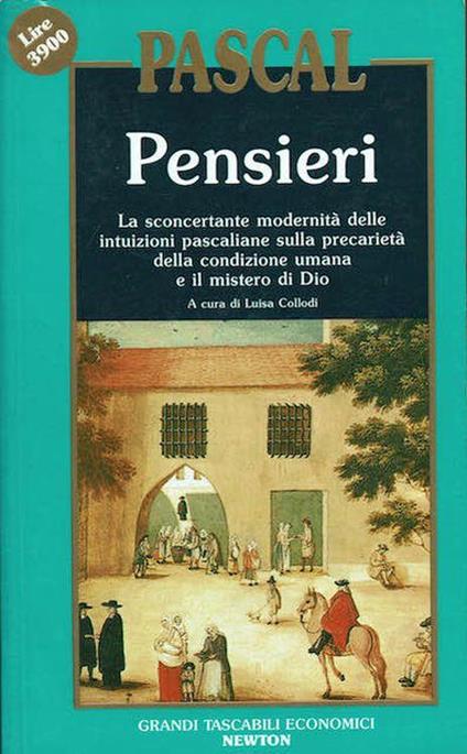 Pensieri - Blaise Pascal - copertina