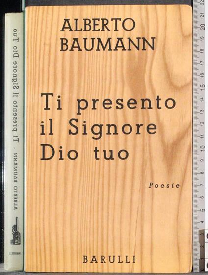 Ti presento il Signore Dio tuo - copertina