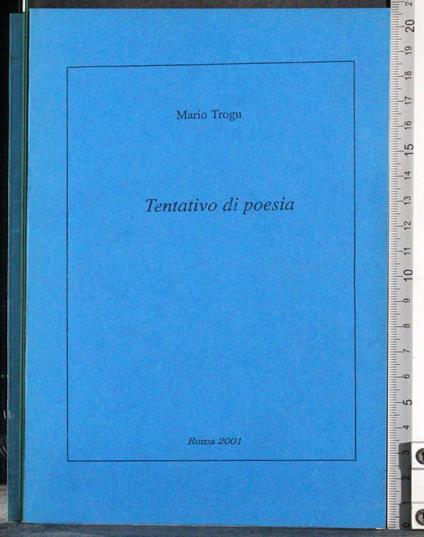 Tentativo di Poesia - copertina