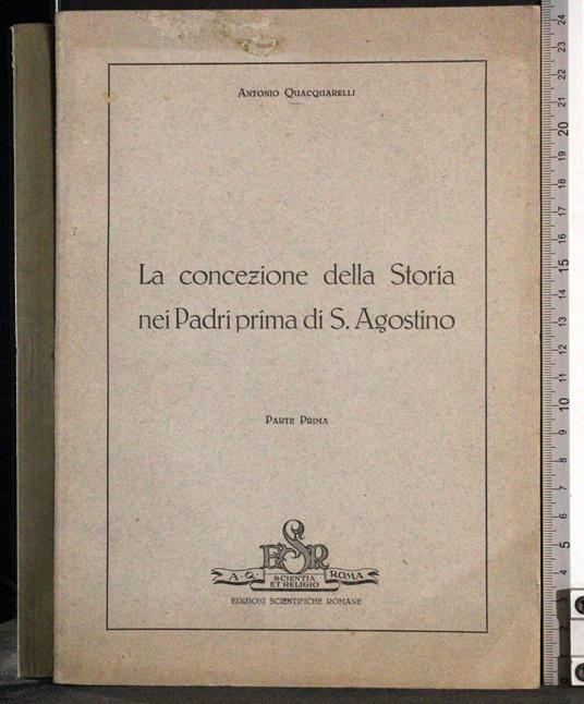 Concezione Storia nei Padri prima di S Agostino Parte 1 - copertina