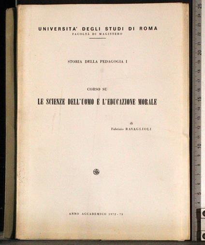Scienze dell'uomo e educazione morale - copertina