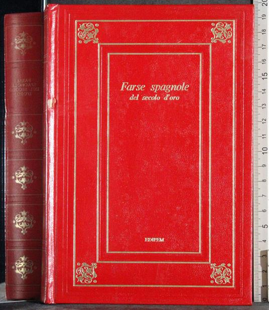 Farse spagnole del secolo d'oro - copertina