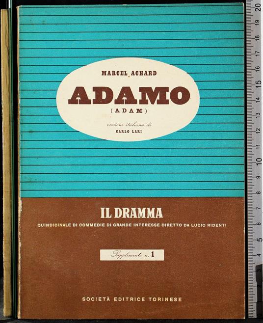 Adamo - Marcel Achard - copertina