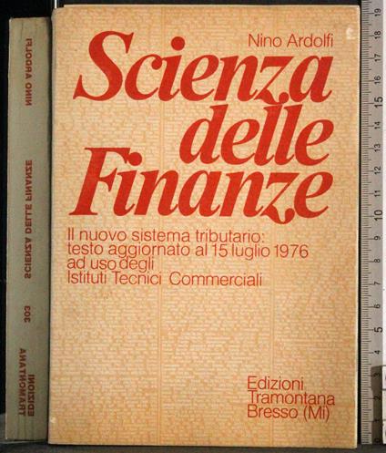 Scienza della finanza - Nino Ardolfi - copertina