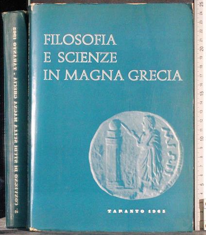 Filosofia e scienze in Magna Grecia - copertina