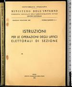 Istruzioni per le operazioni degli uffici elettoriali di sezione
