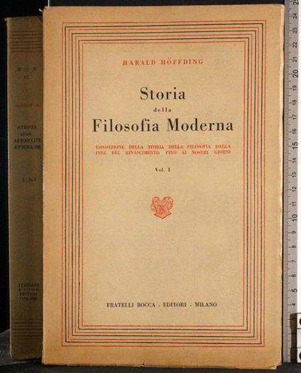 Storia della filosofia moderna. Vol 1 - Harold Hoffding - copertina