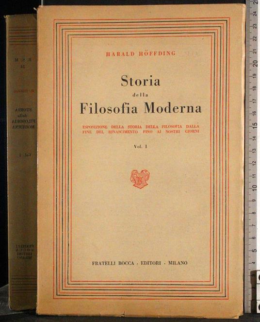 Storia della filosofia moderna. Vol 1 - Harold Hoffding - copertina