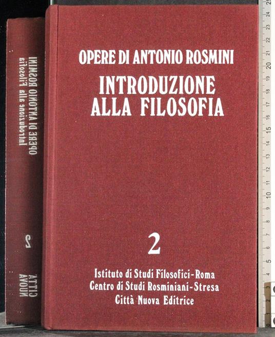Introduzione alla filosofia. Vol 2 - Antonio Rosmini - copertina