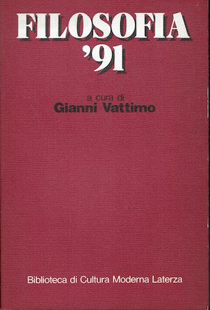 Filosofia '91 - Gianni Vattimo - copertina