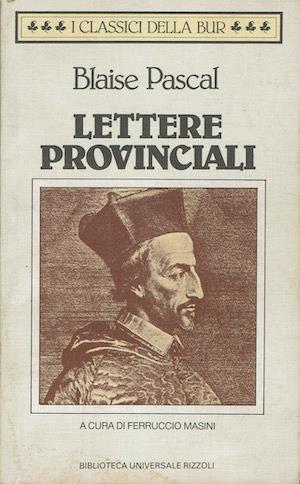 Lettere provinciali - Blaise Pascal - copertina