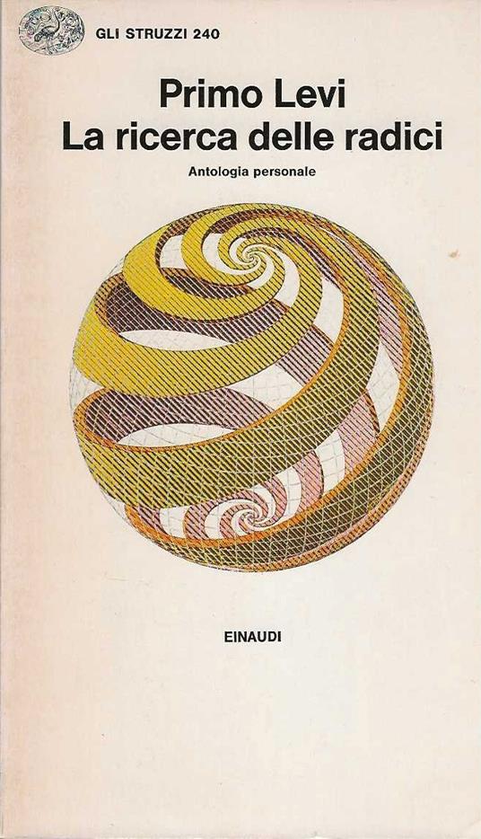ricerca delle radici - Primo Levi - copertina