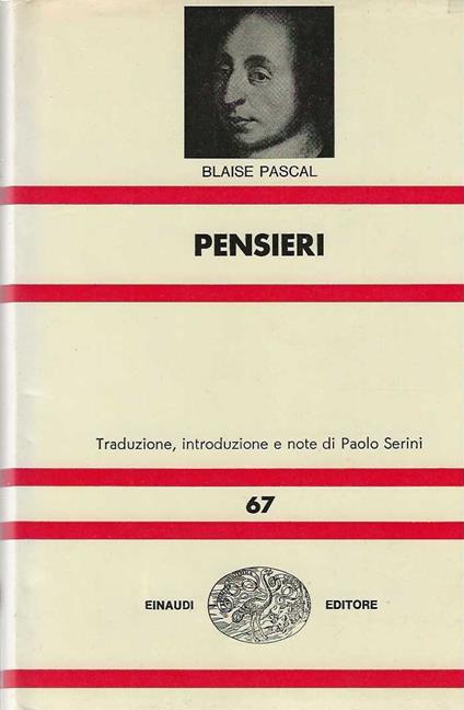 Pensieri - Blaise Pascal - copertina