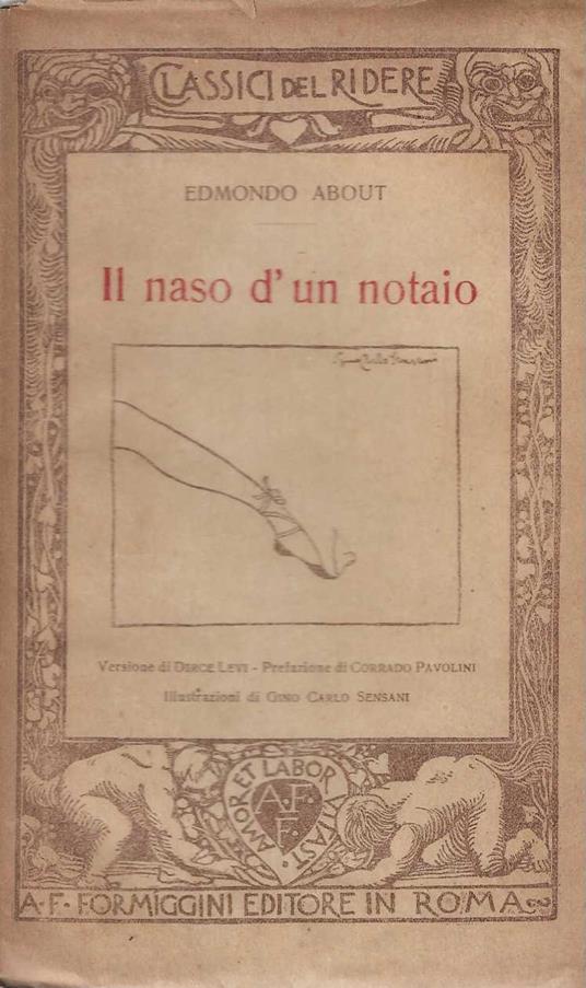 Il naso d'un notaio - Edmond About - copertina