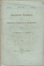 Archivio Storico per Trieste , l' Istria e il Trentino