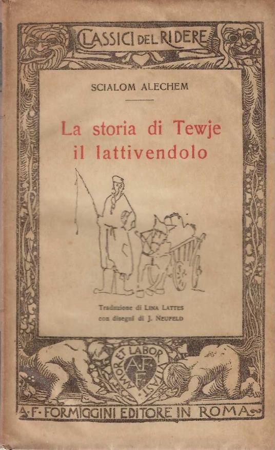 storia di Tewje il lattivendolo - Shalom Alechem - copertina