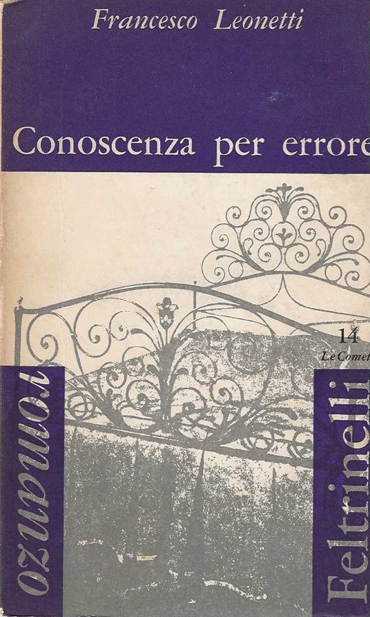Conoscenza per errore - Francesco Leonetti - copertina