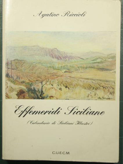 Effemeridi siciliane - copertina
