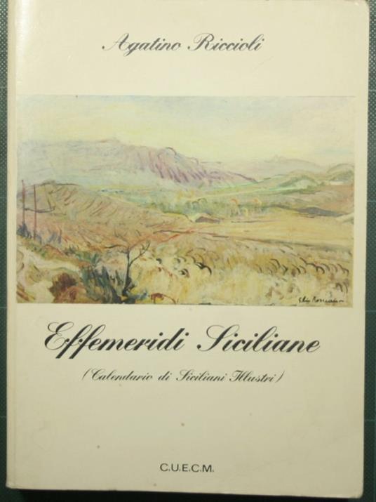 Effemeridi siciliane - copertina