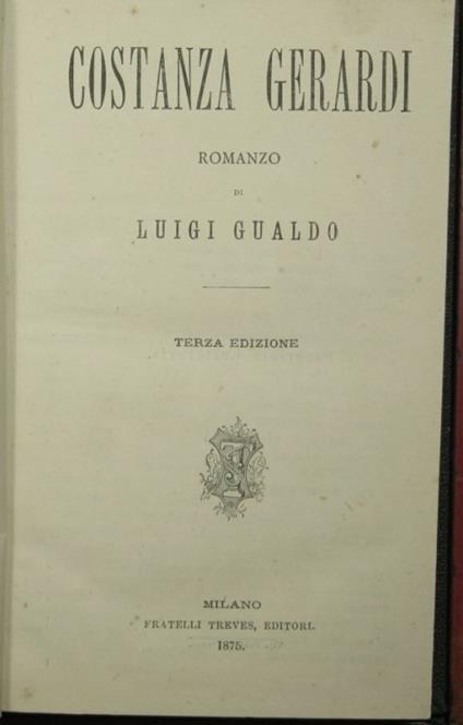 Costanza Gerardi; Il bacio della contessa Savina - copertina