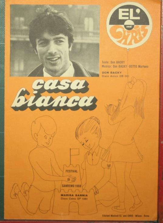 Casa bianca - Don Backy - copertina