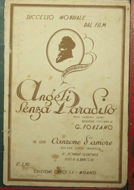 Canzone d'amore - copertina