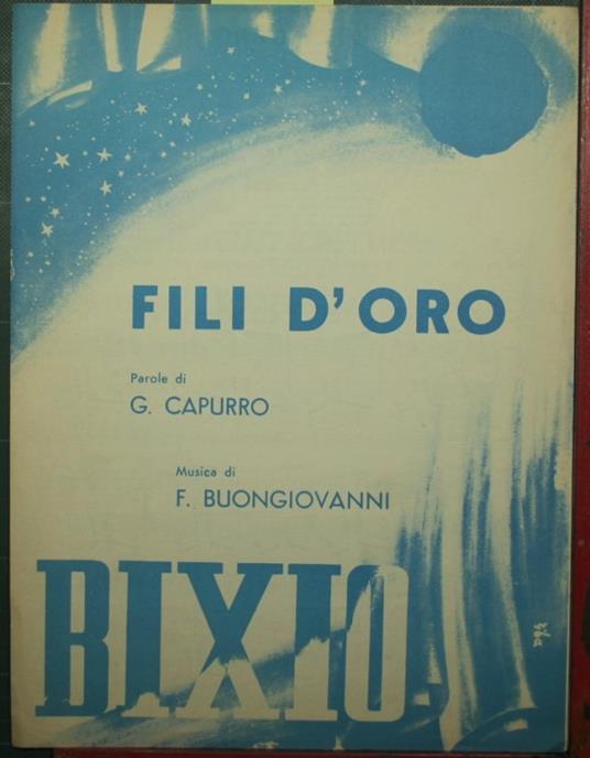 Fili d'oro - copertina
