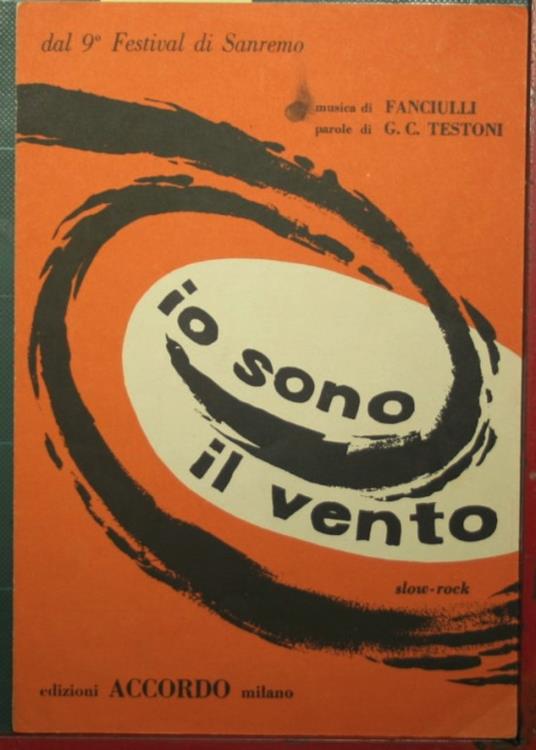 Io sono il vento - copertina