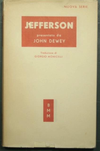 Thomas Jefferson - John Dewey - copertina